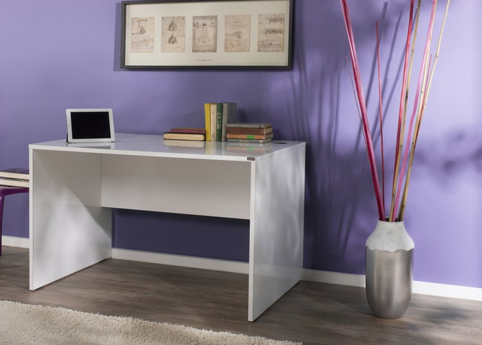 Hanah Home Escritorio de Estudio Blanco con Almacenamiento